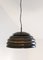 Black Pearl Deckenlampe aus Aluminium, 1950er 4