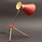 Red French Adjustable Brass Table or Wall Lamp, 1950s, Image 7