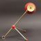 Red French Adjustable Brass Table or Wall Lamp, 1950s, Image 10