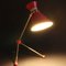 Red French Adjustable Brass Table or Wall Lamp, 1950s 2