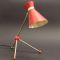 Red French Adjustable Brass Table or Wall Lamp, 1950s, Image 8