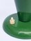 Konische grün lackierte Tischlampe von Stilnovo, 1950er 3