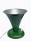 Konische grün lackierte Tischlampe von Stilnovo, 1950er 5