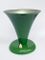 Konische grün lackierte Tischlampe von Stilnovo, 1950er 4