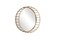 Round Cage Mirror with Linear Design by Niccolo De Ruvo for Brass Brothers 1