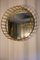 Round Cage Mirror with Linear Design by Niccolo De Ruvo for Brass Brothers 6