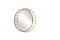 Round Cage Mirror with Linear Design by Niccolo De Ruvo for Brass Brothers, Image 1