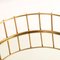 Espejo Cage redondo con diseño lineal de Niccolo De Ruvo para Brass Brothers, Imagen 3