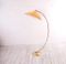 Vintage Brass Floor Lamp with Celluloid Shade, 1950s 3