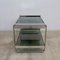 Vintage Smoked Glass & Anodised Aluminium Side Table 7