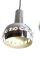 Lámparas colgantes vintage de cromo y cristal, años 60. Juego de 3, Imagen 6