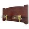 Art Deco Wood Wall Hanger with Brass & Glass Hooks from Fontana Arte 11