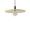 Enameled Metal Yellow Disc Chandelier, 1970s, Image 2