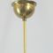 Opaline Glass & Brass Ceiling Lamp, 1950s 6