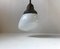 Vintage Pendant Lamp with Kidney-Shaped Opaline Shade, 1930s 4