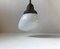 Vintage Pendant Lamp with Kidney-Shaped Opaline Shade, 1930s, Image 4