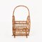 Vintage Bamboo & Rattan Magazine Rack, 1960s 4