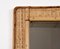 Rechteckiger Spiegel mit Rahmen aus Bambus & Korbgeflecht, 1970er 3