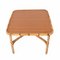 Italian Square Bamboo Table with Laminate Top, 1960s, Image 1