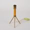 Italian Lacquered Metal & Brass Tripod Table Lamp, 1950s, Image 2