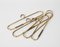 Vintage Brass Coat Hangers, 1970s, Set of 4 3