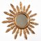 Giltwood Sunburst Wall Mirror, 1950s, Image 6