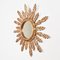 Giltwood Sunburst Wall Mirror, 1950s 4