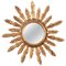 Giltwood Sunburst Wall Mirror, 1950s 1