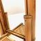 Espejo de mesa plegable modernista de bambú, ratán y madera, años 20, Imagen 9