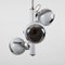 Italian Chrome-Plated Adjustable 3-Light Chandelier, 1970s 3