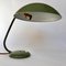 Lámpara de escritorio alemana Bauhaus de metal verde, años 30, Imagen 2