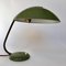 Lámpara de escritorio alemana Bauhaus de metal verde, años 30, Imagen 3