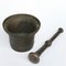 Antique Italian Bronze Mortar and Pestle, Set of 2 2