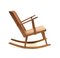 Rocking Chair en Pin par Göran Malmvall pour Karl Andersson & Söner, 1940s 6