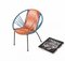 Italian Children's Metal & Plastic Red and Blue Chair, 1950s, Image 3