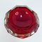 Italian Faceted Red Murano Glass Ashtray by Flavio Poli, 1950s 6