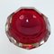 Italian Faceted Red Murano Glass Ashtray by Flavio Poli, 1950s, Image 6