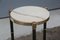 Round Italian Brass and Marble Gueridon Table, 1970s 4