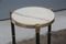 Round Italian Brass and Marble Gueridon Table, 1970s, Image 4