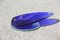 Oval Cobalt Blue Crystal Bowl, 1980s, Image 1