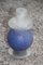 Italian Blue Murano Glass Ball Candleholders from Cenedese, 1960s, Set of 2 3