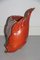 Roter Mid-Century Fisch aus Keramik, 1950er 2