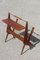 Mid-Century Italian Modern Geometric Wood & Brass Magazine Rack, 1950s, Image 3