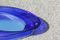 Scodella grande ovale blu cobalto, anni '80, Immagine 5
