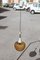 Mid-Century Glass, Brass, and Metal Ceiling Lamp from Venini, Image 3