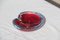 Cuenco Mid-Century de cristal de Murano rojo de Seguso, años 60, Imagen 1