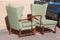 Mid-Century Modern Mahogany Armchairs with High Backs, Set of 2, Image 18