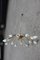 Mid-Century Brass and White Glass Chandelier in the Style of Stilnovo 10