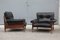 Black Leather Armchairs by Carlo de Carli, 1960s, Set of 2 20