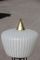 Mid-Century Modern Italian White Glass & Brass Floor Lamp from Stilnovo, 1950s 4